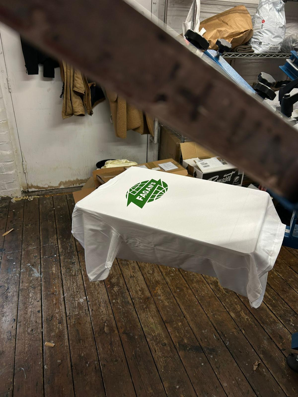 Fagans x Warp bootleg t-shirt